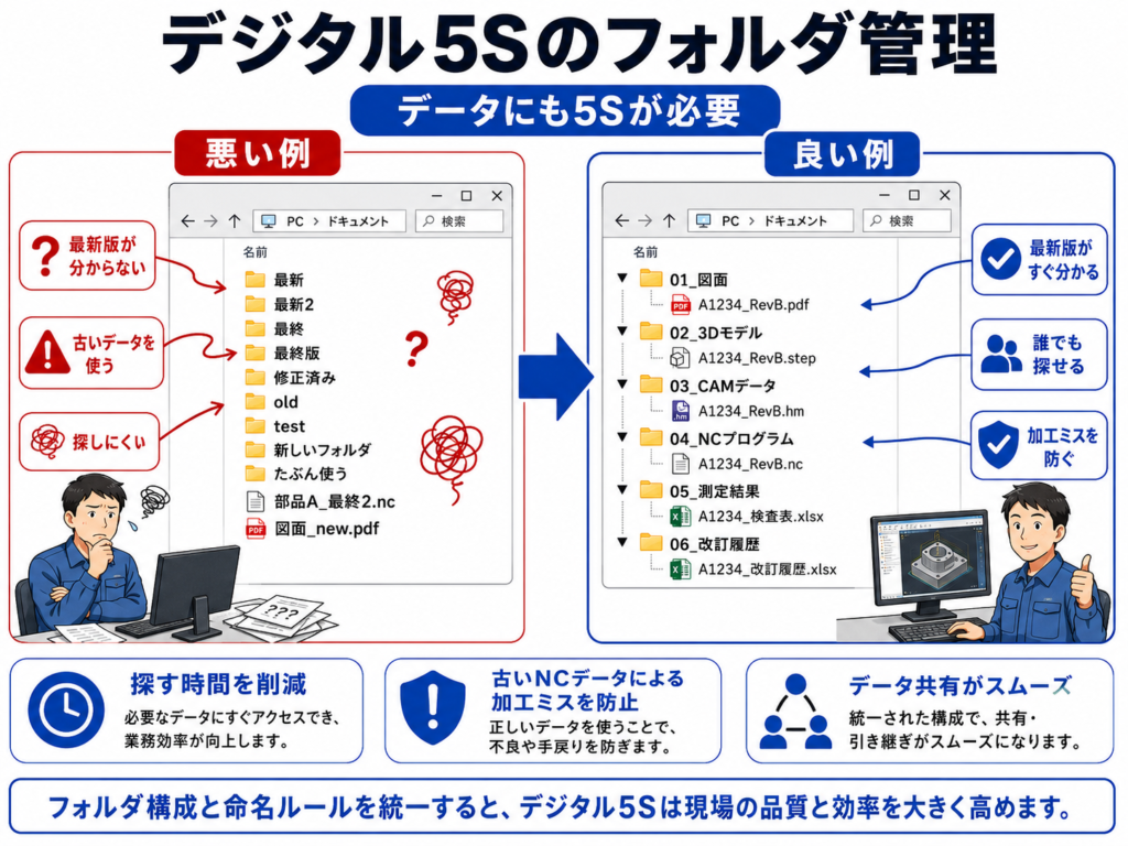 デジタル5Sのフォルダ管理図