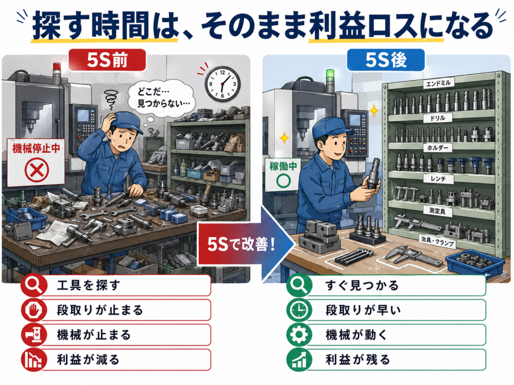 探す時間は、そのまま利益ロスになる